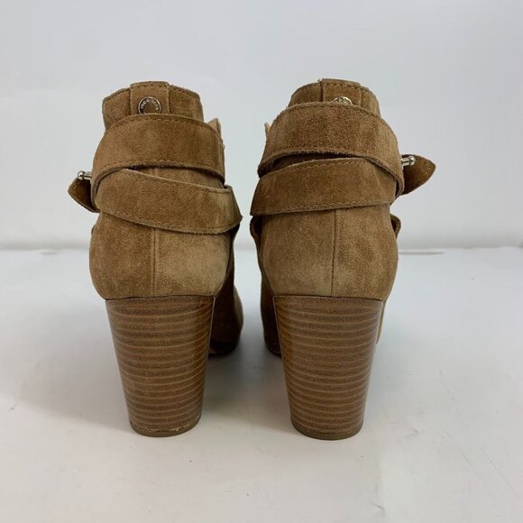 Rag & Bone Women's Harrow‎ Stacked Heel Ankle Bootie Boots Suede Taupe SZ 39/9 - Picture 6 of 14